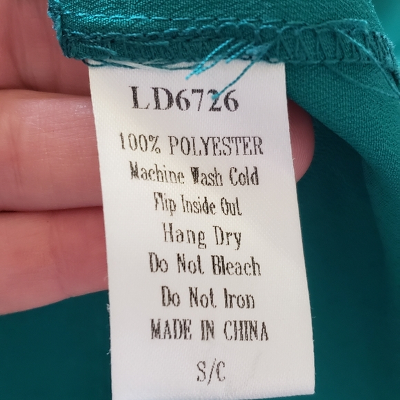 C. Luce s tear drop cutout square neckline slip dress self tie - Picture 6 of 6